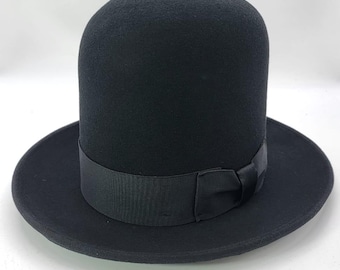 Personalize Your Tall Bowler Hat very tall hat Bowler hat Branding Iron 20cm Tall Bowler hat100% Luxurious Wool hat Urban hat Grosgrain Band