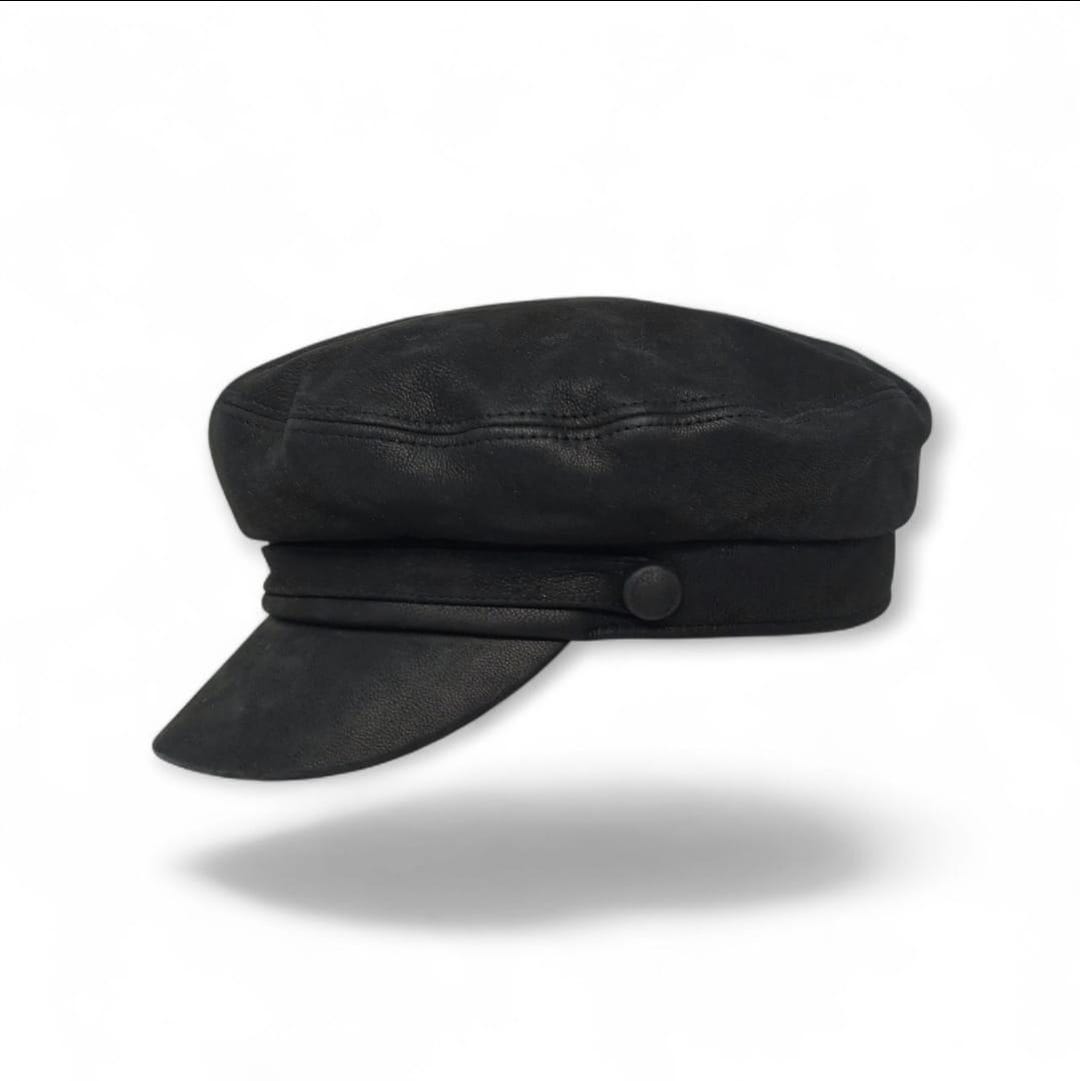 帽子 CCU MARINE HAT SHEEP SKIN BLACK CCU SERPICO MARINE HAT [SHEEP SUEDE / BLACK] - Fresh Service