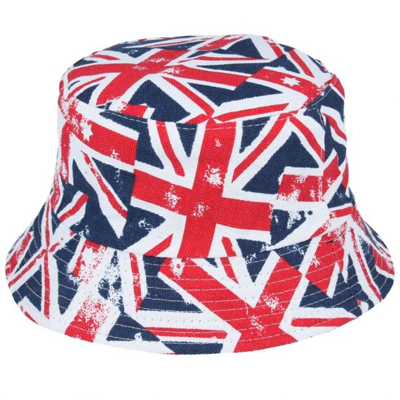 Union Jack Bucket Hat Rocking Party 