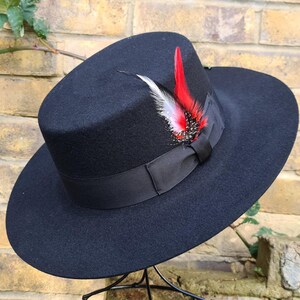 Personaliseer Spaanse bolero hoed brede rand hoed ronde kroon brede rand schippershoed 100% wolvilt heren westernhoed branding ijzeren stijve rand