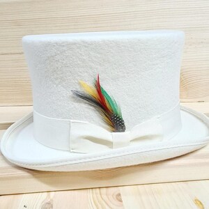 Top Hat Luxurious Wool Felt Top Hat Handcrafted Victorian Style Weddings Funerals Party topHat Custom Branding Iron Options