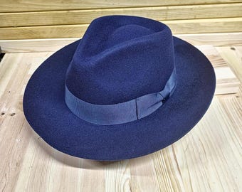 Personalized Wool Fedora Hat: Wide Brim Classic Style