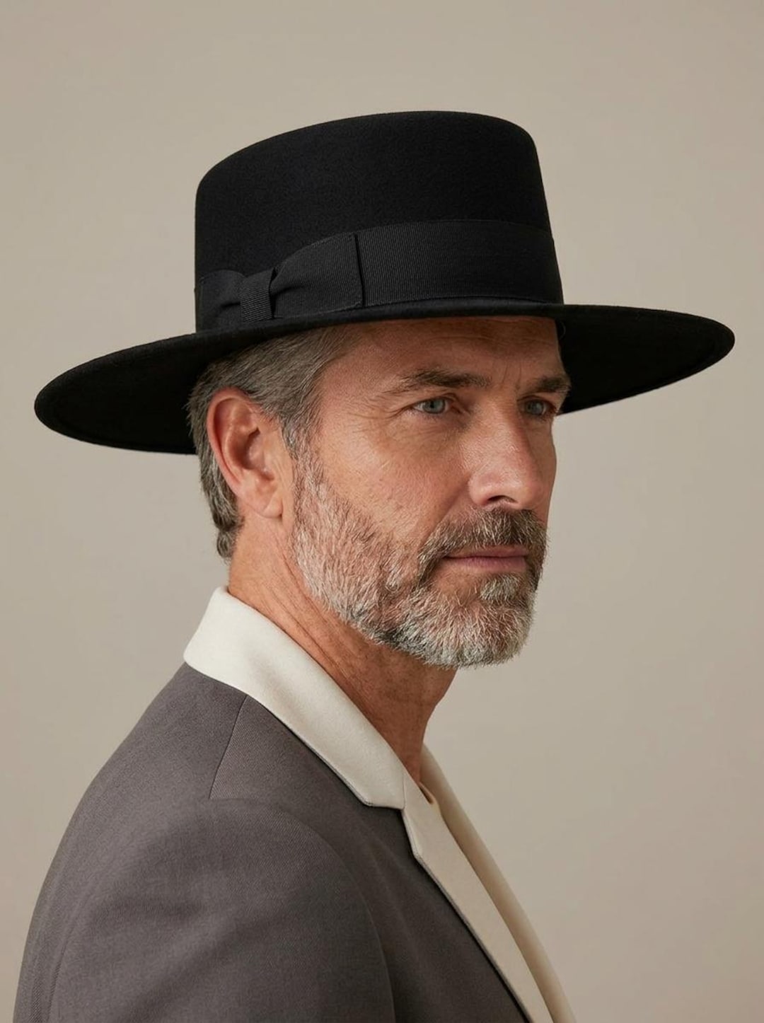 Personalised Wool Felt Bolero Hat: Wide Brim Western Style Classic