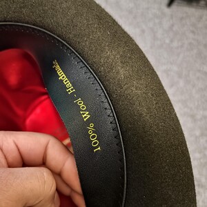 Majestic Tall Top Hat Victorian top hat with Name or Initials – Classic 20cm Black and Brown