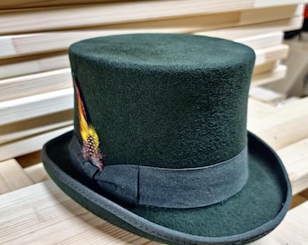 Antique Original High Mohair Men's Hat in Very Good