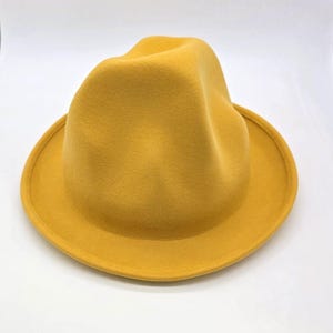 Handcrafted Oversized Wool Oversized Odd Shaped Tall Hat
Felt Hat:Custom Branding