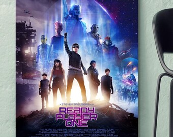 Details about / 20A273 Ready Player One 2018 A Steven Spielberg Film Art Poster Silk Deco