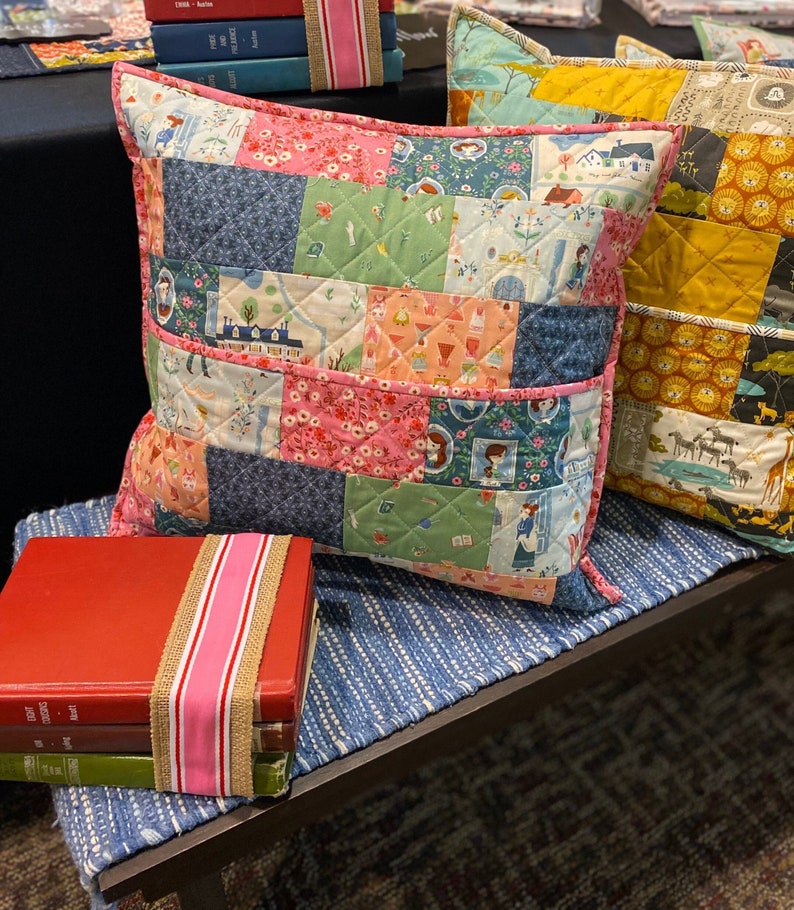 Little Women Reading Pillow Etsy