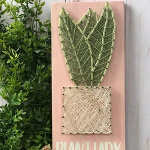 String Art Plant Lady Pattern/Template