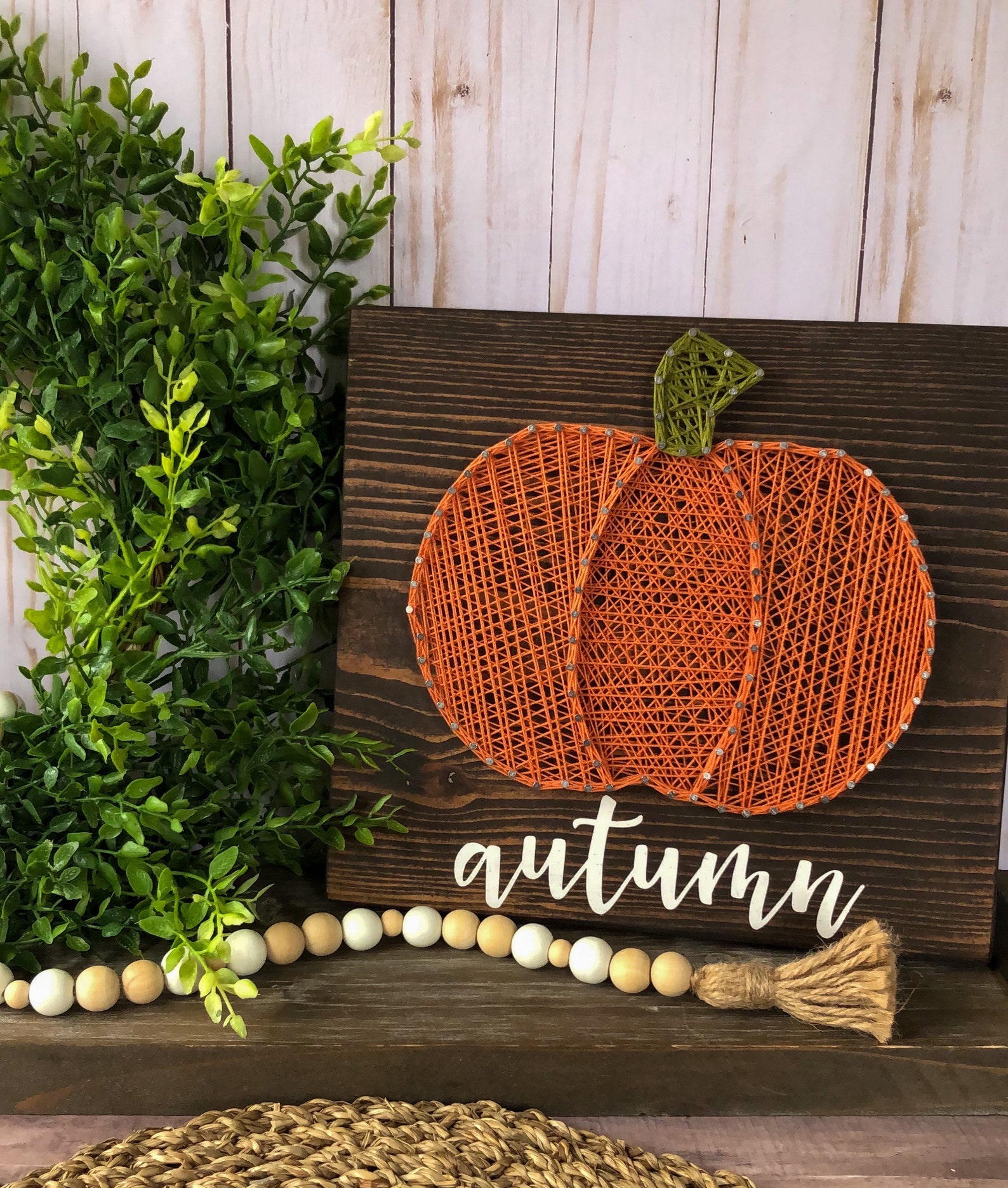 Pumpkin String Art Template