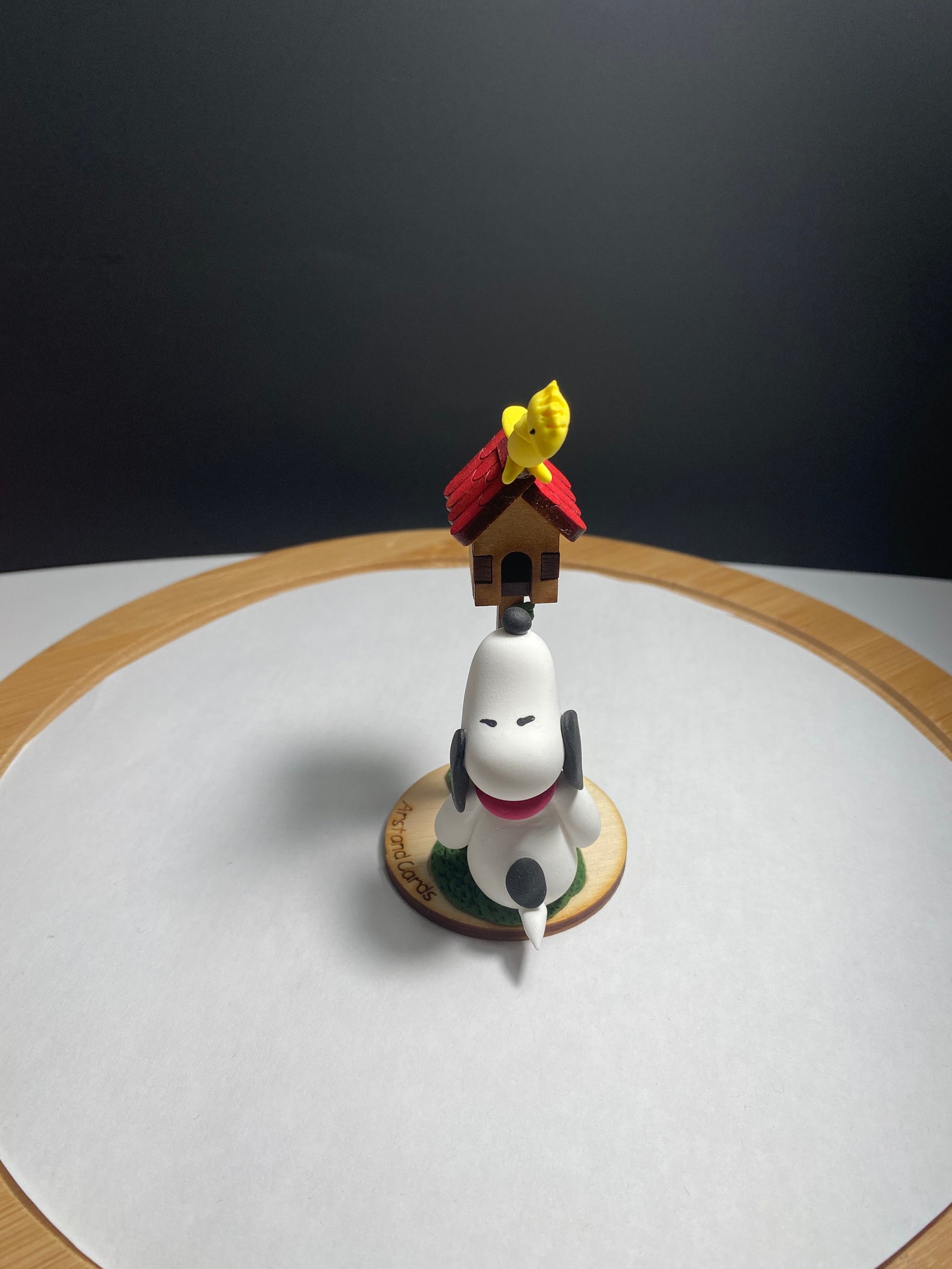 SNOOPY WOODST0CK BIRDHOUSE Unique Snoopy Figurine | Etsy