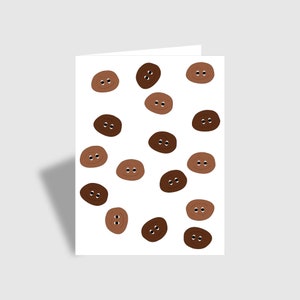 Funny Pepernuts Card, Sinterklaas Card, Pepernoten kaart, Chocolate pepernuts, A6 Card