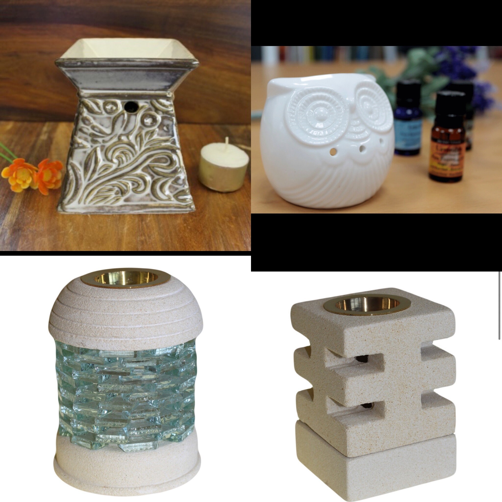 Wax Melt Burner Melters in the UK White Ivory Glass and Etsy