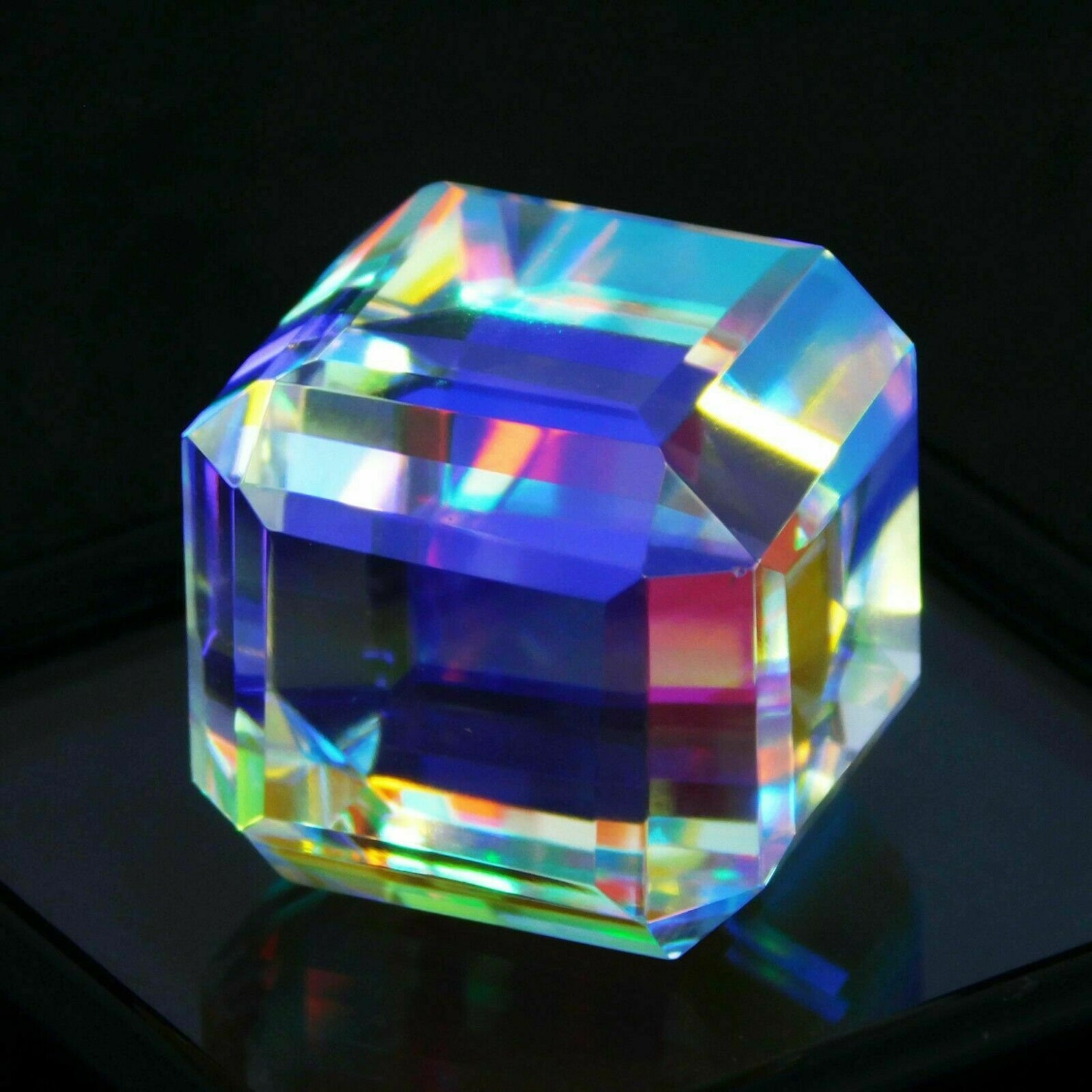 LabCreated Mystic Quartz Loose Gemstone 42 To 50 Carats Etsy