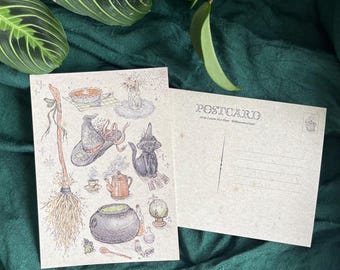 Witchy Postcard Print