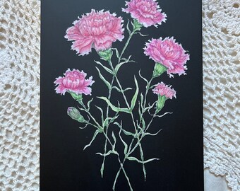 January Birth Month Flower Postcard