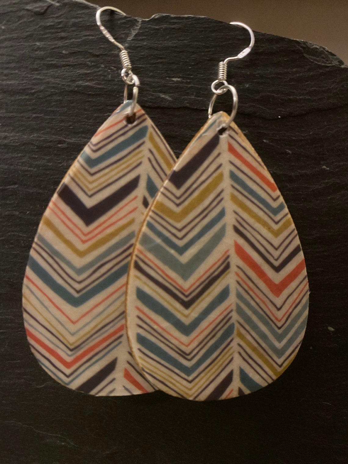 Decoupage Earrings lovely and cute Etsy