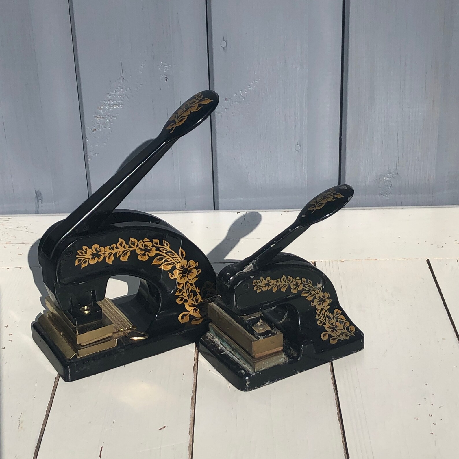 Vintage Black & Gold Embossing Stamp / Press. Letter Etsy