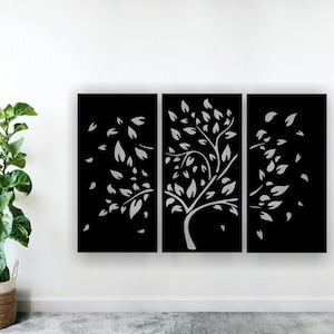 Tree wall panel Cut Files vector Laser cut files SVG DXF, home wall art decor, Cdr vector, art decor, Cricut, Wall art panel