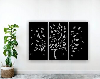 Tree wall panel Cut Files vector Laser cut files SVG DXF, home wall art decor, Cdr vector, art decor, Cricut, Wall art panel