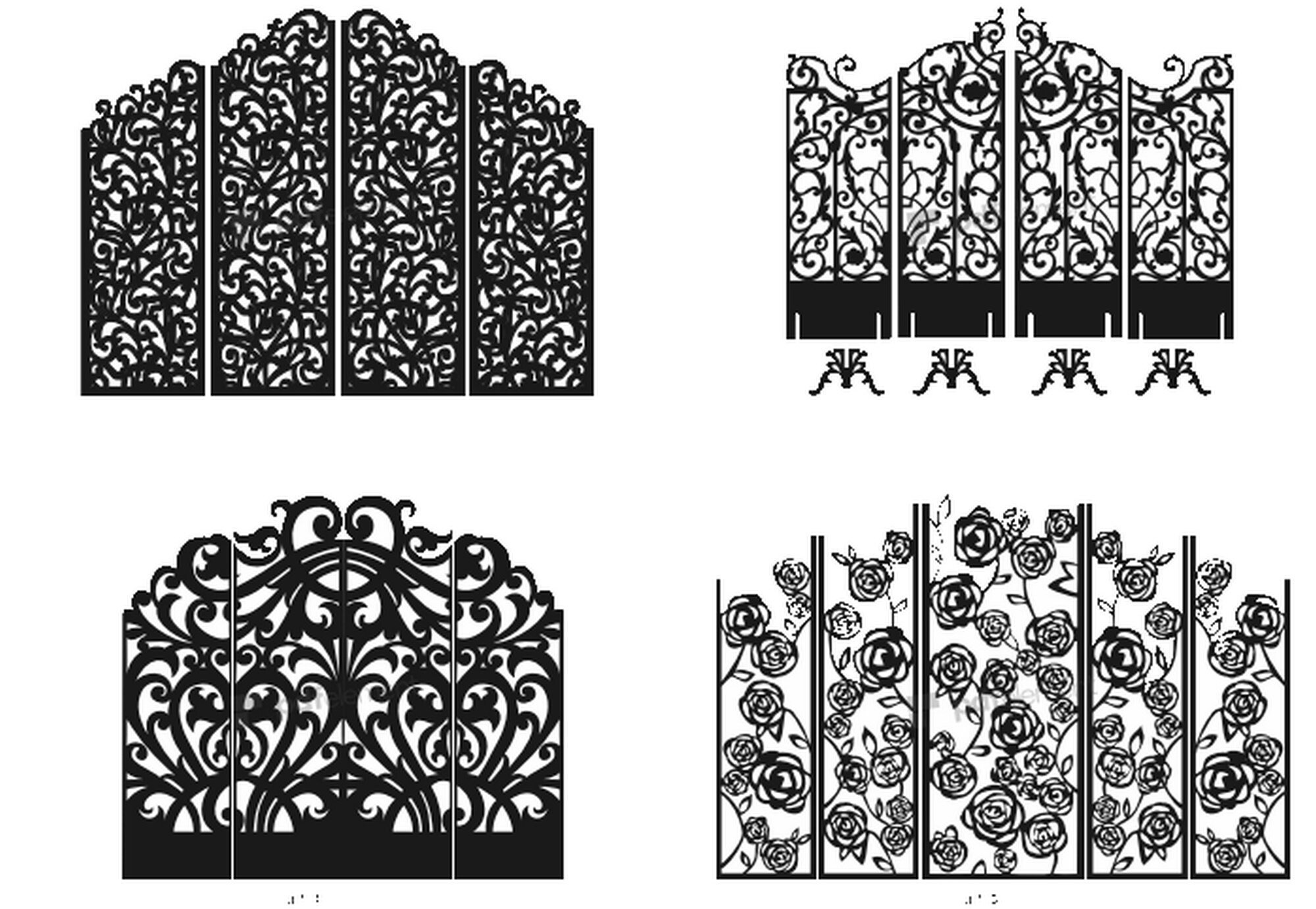 900x Panel Wall Vector Dxf, Designs Digital Project Laser Cutting Cnc ...