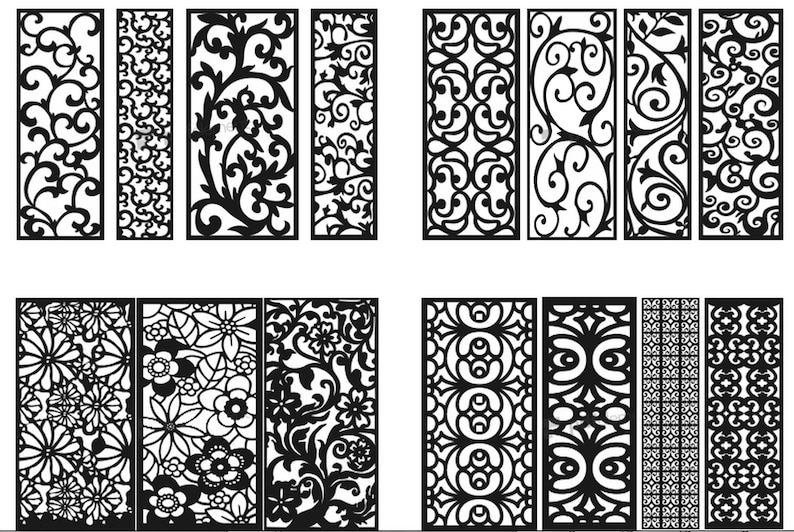 900x Panel Wall Vector Dxf Designs Digital Project Laser - Etsy