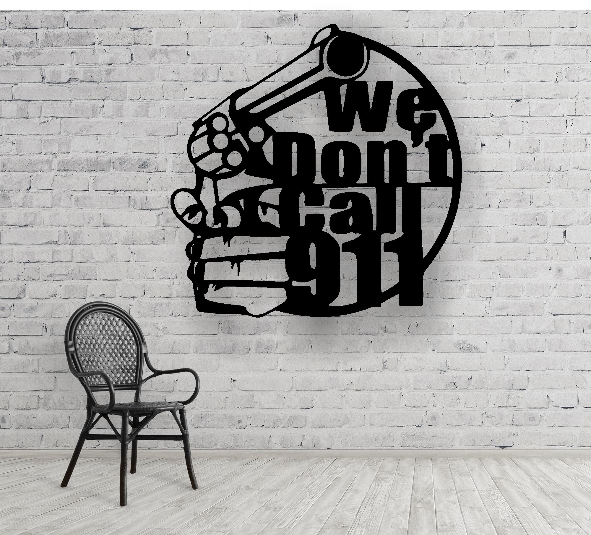 We Don't Call 911 Panel Vector Laser Cut Files SVG DXF | Etsy UK