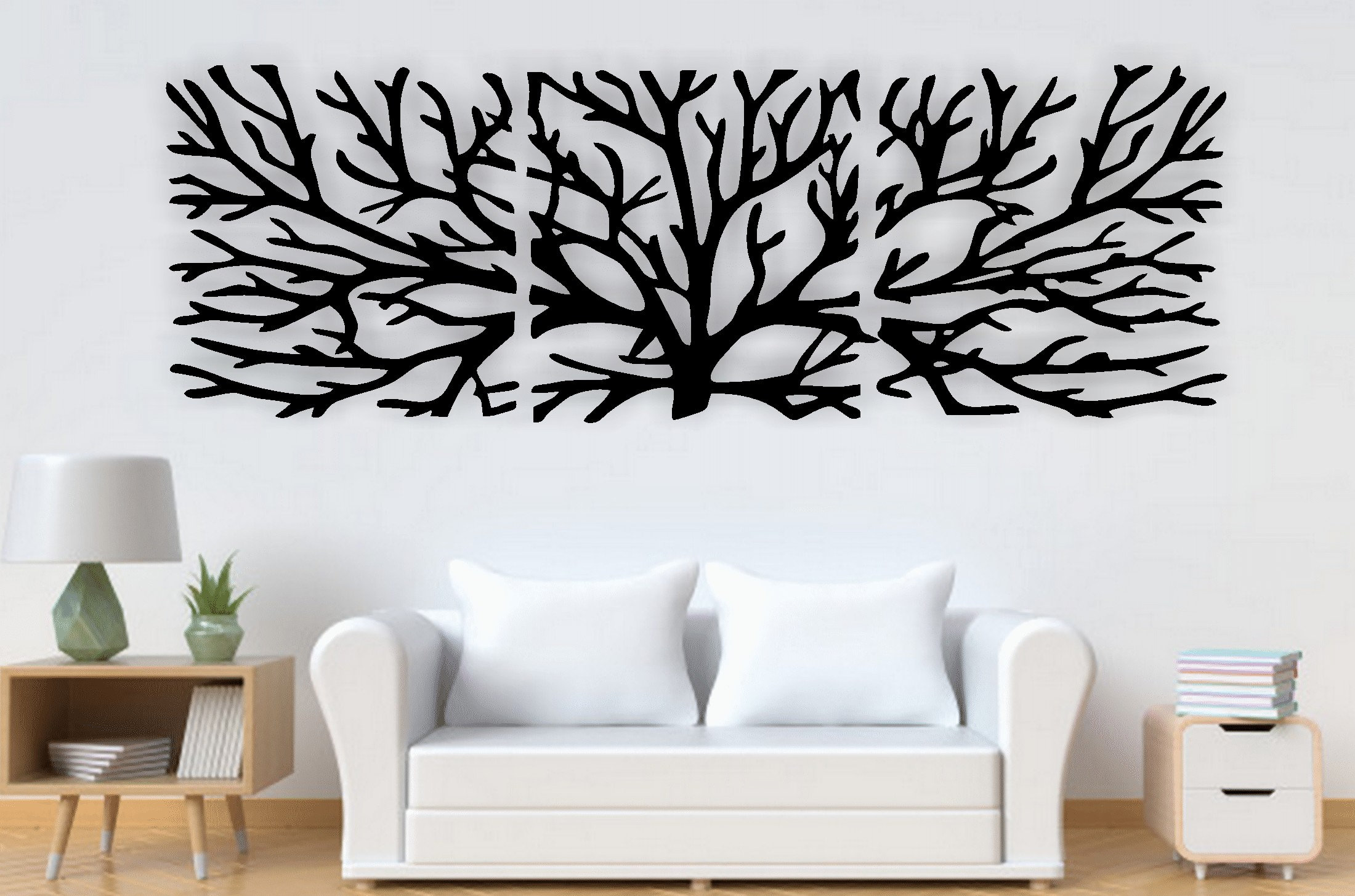 Tree Branches Laser Cut Files SVG DXF Home Wall Art Decor Etsy