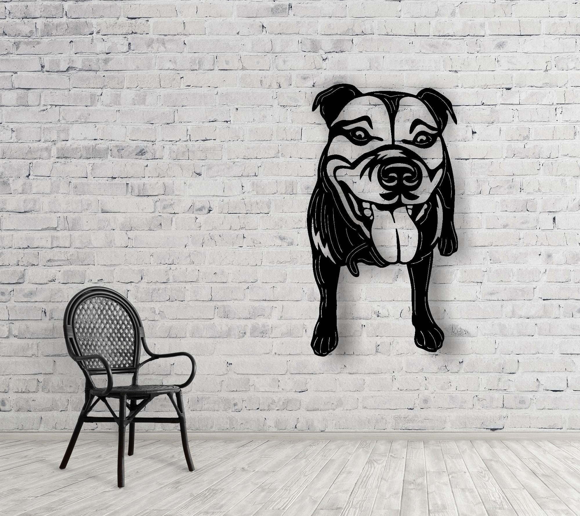 Dog Face home wall art decor panel vector Laser cut files | Etsy