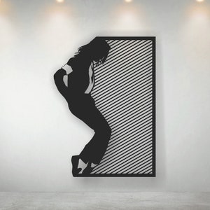 Michael Jackson panel Laser cut files SVG DXF, home wall art decor, Cdr vector, art decor, Cricut, Wall art panel