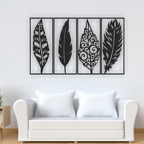 Feather Wall Decor Etsy