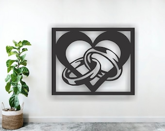 Panel de bodas, vector archivos de corte láser SVG DXF, decoración de arte de pared del hogar, vector Cdr, decoración de arte, Cricut, panel de arte de pared