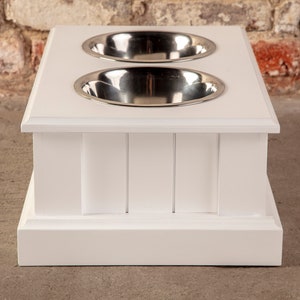 CAMERIERE Wooden Dog Bowl Stand Dog Feeder Dog Feeding Station image 3
