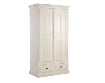 Solid Wood Wardrobe - handmade antiqued elements - beautiful tasteful interiors