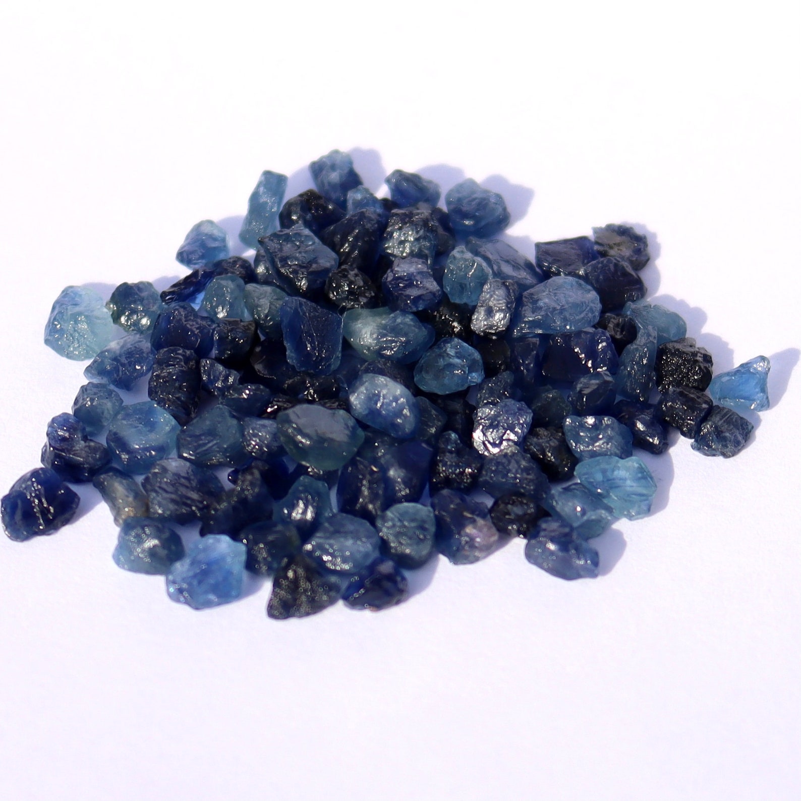 Crushed Sapphire Sapphire Gemstone Exotic Inlay Material Etsy