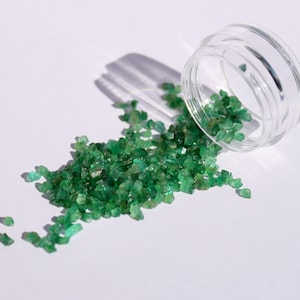 Crushed Emerald, EmeraldGemstone, Exotic Inlay Material, Ring Inlay Material, Raw Emerald, Natural Emerald, Emerald Wholesale