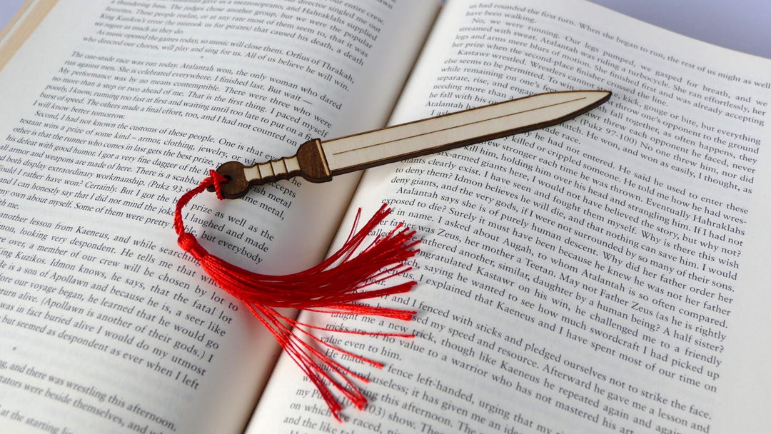 Roman Gladius Wooden Bookmark - Ancient History Gift for Book Lovers ...