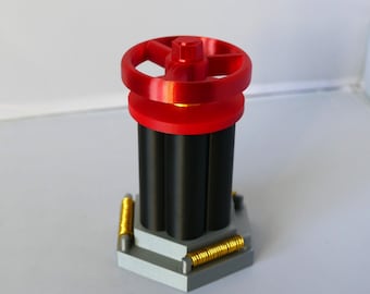 Dark Matter Stabiliser Valve - Custom Tardis Component - 3D Printed Prop Replica