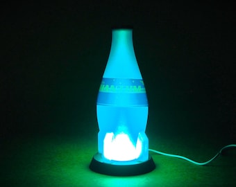 Nuka Cola Quantum Rocket Bottle LED Light - 3D Printed Prop Replica Lamp