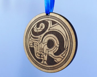 The Bauble of Omega - Wooden Laser Engraved Christmas Decorations