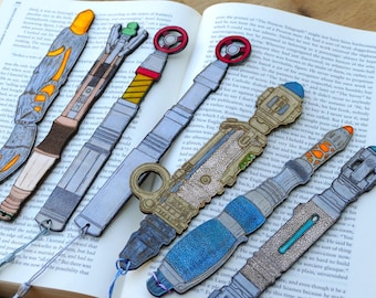 Sonic Screwdriver Wooden Bookmarks - Laser Engraved Bookish Gift
