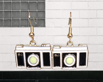 Retro Camera Earrings
