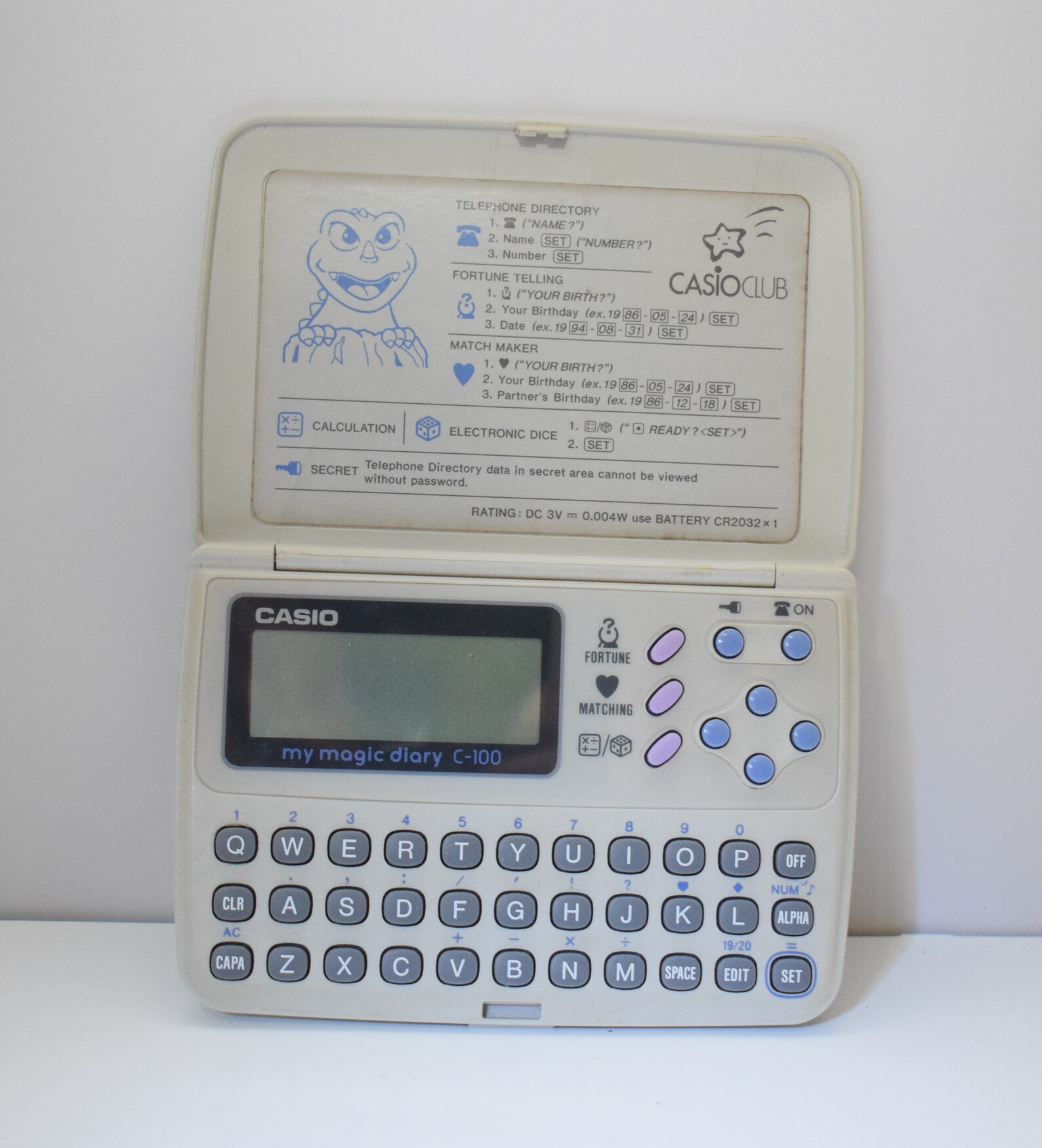 Casio my magic diary C100 Vintage 1994Retro Pocket Data Etsy