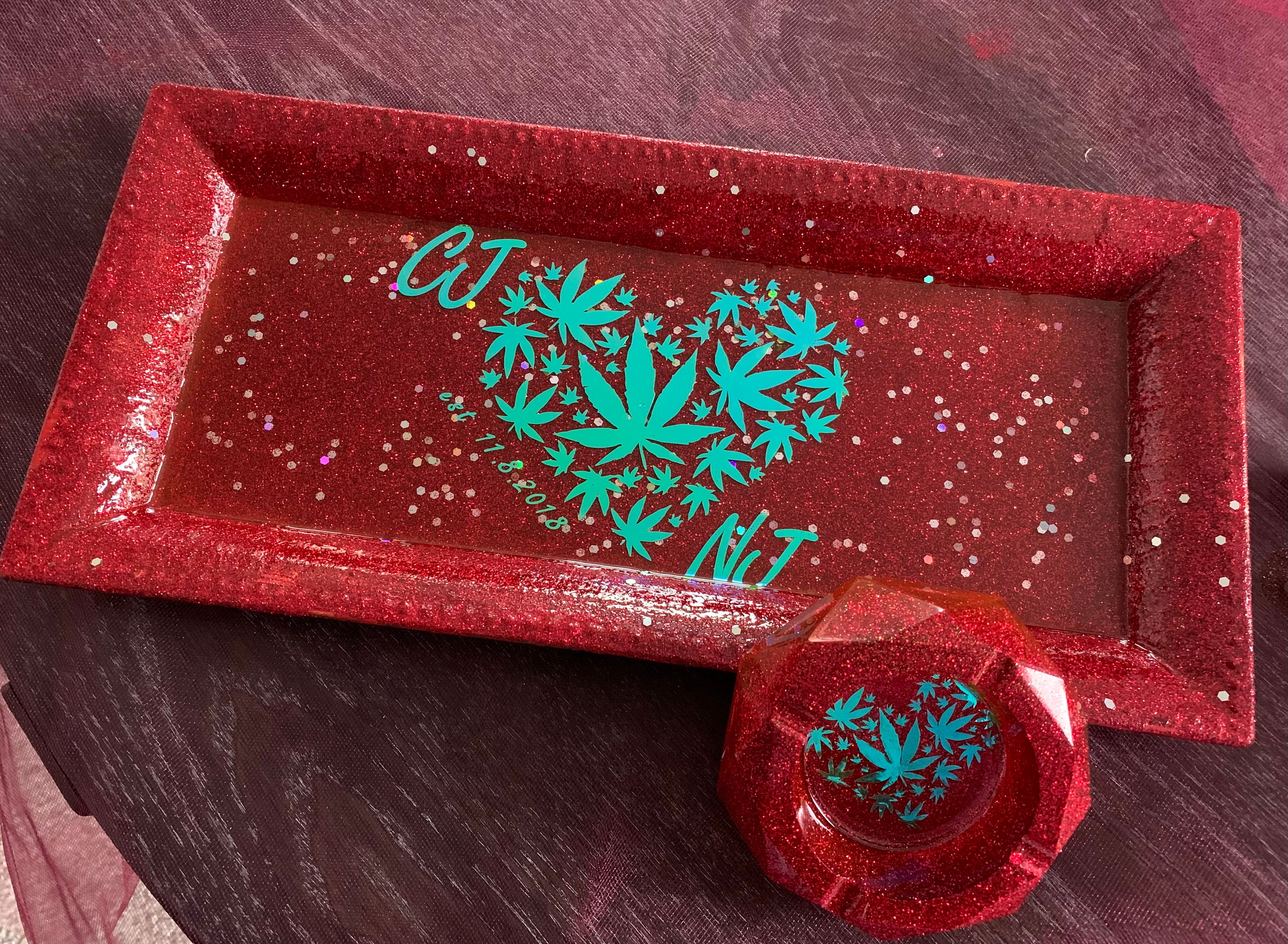 Custom Rolling Tray Set Etsy