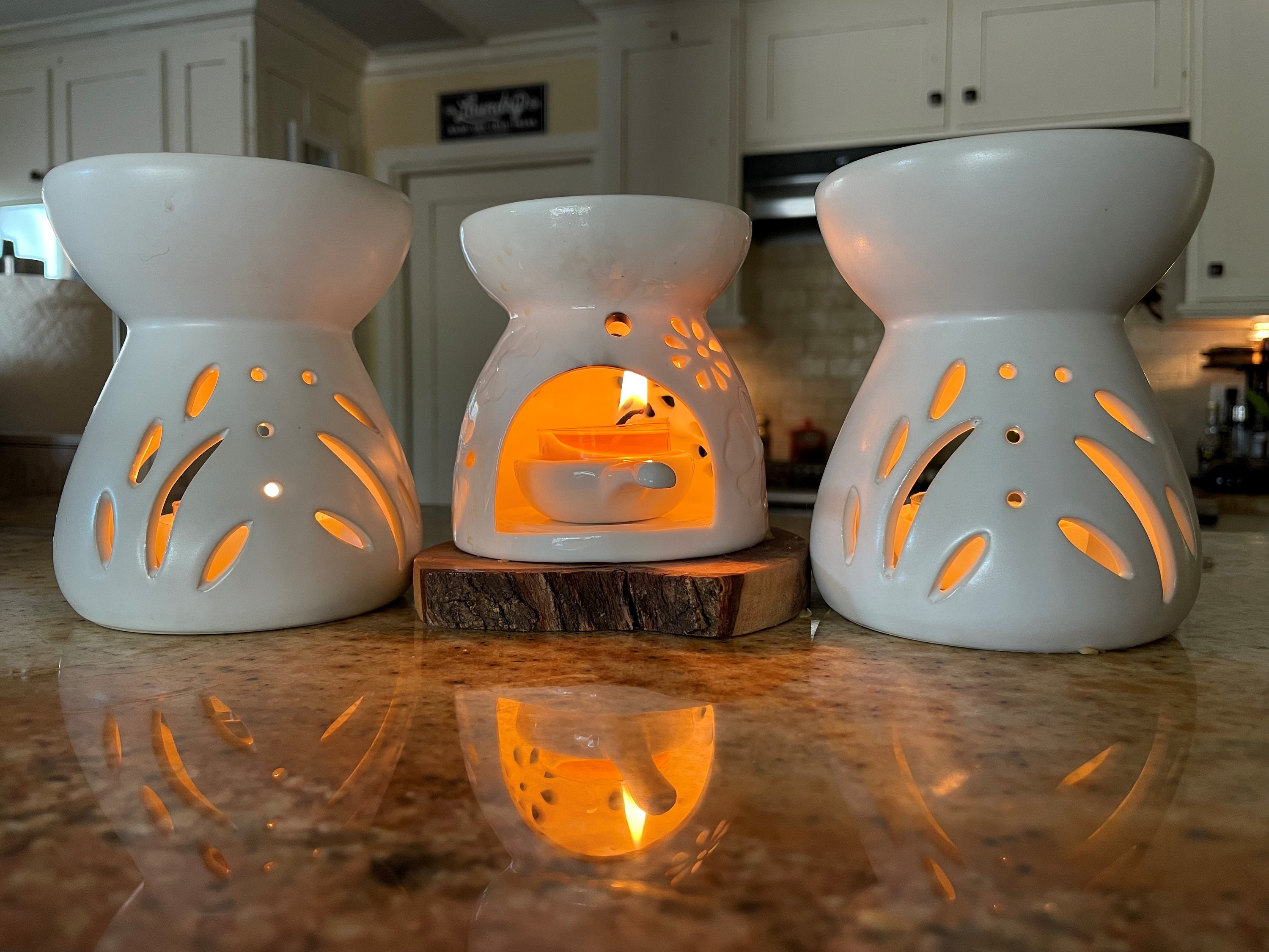Wax Melt Warmer Gift Set Ceramic Tealight Wax Melt and Tart Etsy