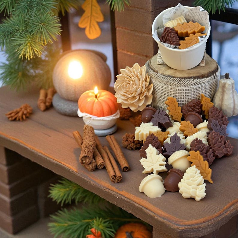 Strong Scented Fall Wax Melts, Fall Home Fragrance, Soy Beeswax Wax Melts, Fall Holiday Butterscotch Vanilla Scent, Holiday Gift for Her!