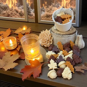 Strong Scented Fall Wax Melts, Fall Home Fragrance, Soy Beeswax Wax Melts, Fall Holiday Butterscotch Vanilla Scent, Holiday Gift for Her!