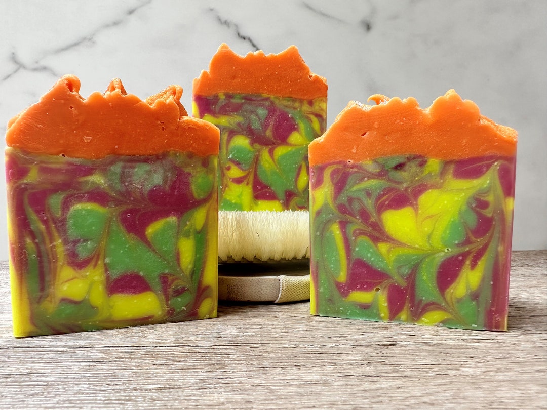 Homemade Soap Bar Citrus Zest Handcrafted Artisan Soap Bar Etsy