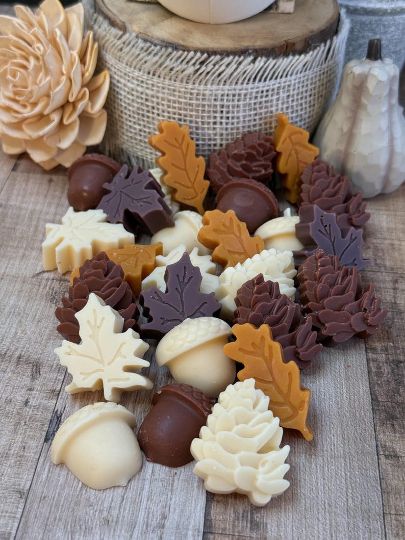 Strong Scented Fall Wax Melts, Fall Scented Wax Melts, Soy Beeswax Wax Melts, Fall Holiday Butterscotch Vanilla Scent, Holiday Gift for Her!