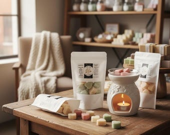 Strong Scented Wax Melts: Premium Soy Coco & Beeswax Blend, Essential Oil Infused Fragrance Oils, Clean Burning Melts, Natural Aromatherapy